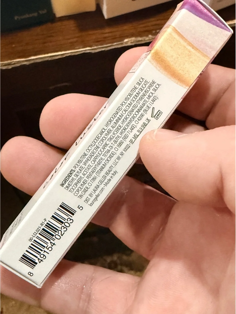 Laura Geller Color Luster Lip Gloss Hi-Def Top Coat Amethyst Glaze